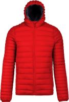 MEN'S LIGHTWEIGHT HOODED PADDED JACKET Red